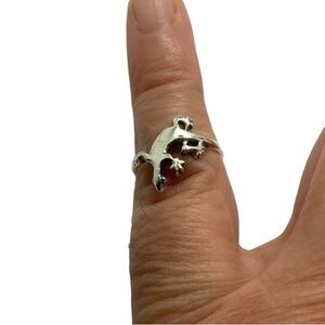 Estate Sterling silver Lizard unisex Ring